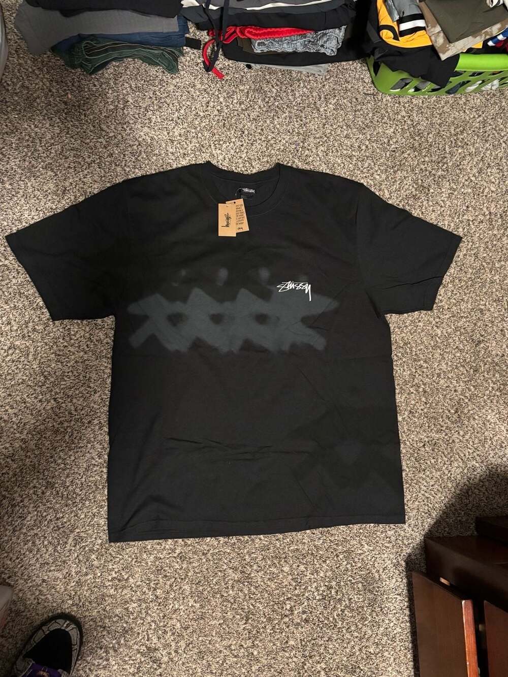 Stüssy Low Tide Pigment Dyed Graphic T-Shirt. New. XL
